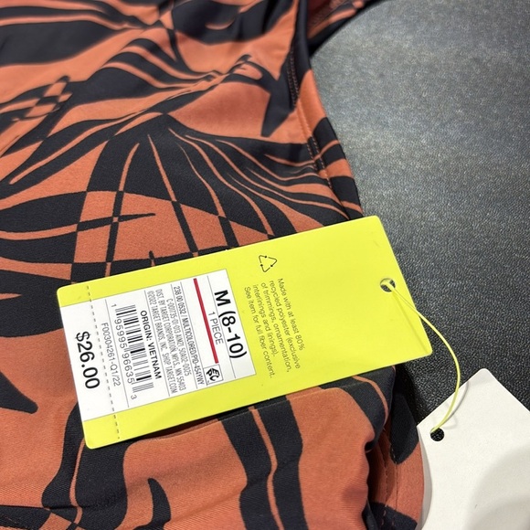 All In Motion UPF 50+ two piece swim,racerback top,boy shorts,removable pads - Picture 13 of 15